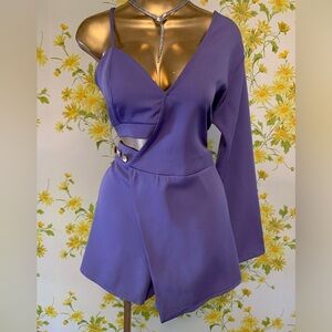 one sleeve dressy romper size L